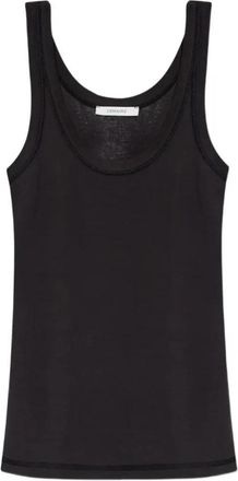 Christophe Lemaire Rib Tank Top - Dames - Tops zonder mouwen - Zwart - M - Tops