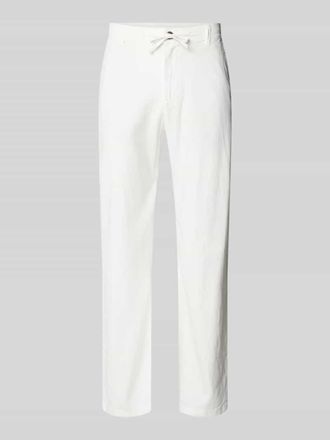 Selected Loose Fit Leinenhose mit Tunnelzug Modell BRODY in Offwhite, Gr&ouml;&szlig;e XXL