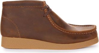 Clarks Klassieke Wallabee Evo Bijenwas Boot Mannen - Heren - Veterlaarzen - Bruin - 41 EU - Leer - Schoenen