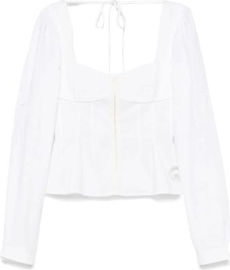 Marine Serre Camicia Regenerated - Bianco