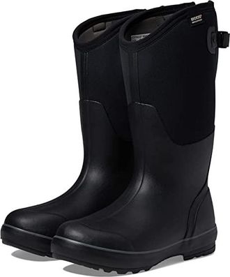 Bogs Classic II Adjustable Calf Womens Shoes Black : 10 B - Medium, Rubber/Textile