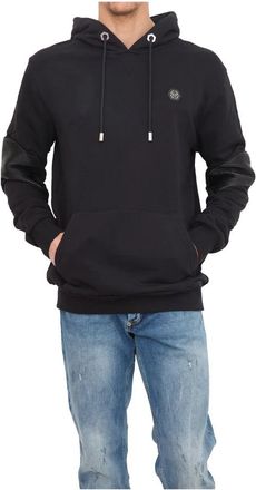 Philipp Plein Zwarte hoodie sweatshirt - Heren - Hoodies - Zwart - M - Katoen - Hoodies & sweatvesten