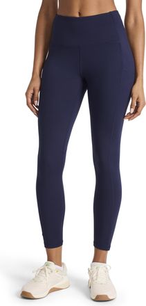 Reebok Womens Ultimate Highrise 7/8 Legging, Standard Fit, 25 Inseam, Vector Navy, M