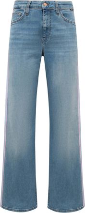 Mavi Weite Jeans MAVI Mavi Jeans Malibu, Damen, Gr. 25, L&auml;nge 32, blau, Obermaterial: 86% Baumwolle CO. 12% Polyester PES. 2% Elasthan EL., Jeans Weite Jea