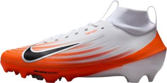 Nike Nike Vapor Pro 1 Football Cleats (HM8850-103, White/Safety Orange/Metallic Silver/Black), White/Safety Orange/Metallic Silver/Black, 15 UK