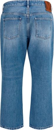 Valentino Womens Straight-Leg Jeans Medium Blue Denim Cotton
