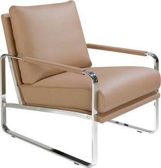 Angel Cerdá Sillón tapizado polipiel crema