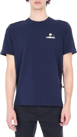 Jacob Cohen Blue Resort Auto Cabrio Cotton T-Shirt