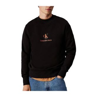 Calvin Klein Sweatshirts, male, Black, M, Shadow Logo Sweatshirt