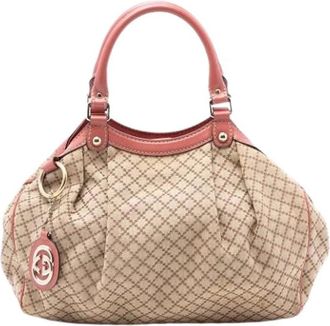 Gucci Pre-owned Handbags, female, Brown, Size: ONE SIZE Pre-owned Sukey