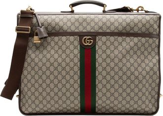 Gucci Beige Gg Supreme Canvas Ophidia Savoy Garment Bag (Authentic Pre-Loved)