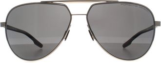 Porsche Design Aviator Unisex Gold Black Grey P8935 Metal - One Size