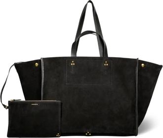 Jerome Dreyfuss Borsa Tote in Pelle Nera Organizer - - Bags - Donna - Nero - ONE SIZE