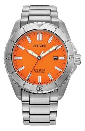 Citizen Brycen Eco-Drive Bracelet Watch, 41mm x 11.5mm in Silver at Nordstrom Rack
