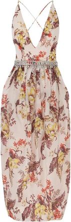 Zimmermann Matchmaker Tulip Dress - Dames - Casual kleedjes - Veelkleurig - M - Katoen - Kleedjes