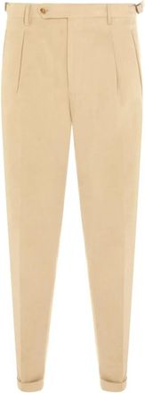 Berwich Retrolong Broek - Heren - Chinos - Beige - S - Katoen - Broeken