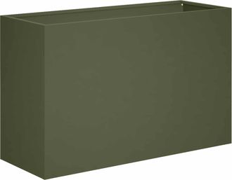vidaXL Macetero De Jard&iacute;n Verde Oliva 80 X 30 X 40 Cm Vidaxl