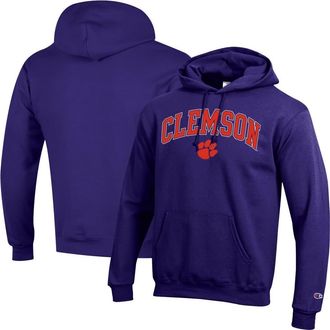 Champion Mens Champion Purple Clemson Tigers Arched Logo Fleece Pullover Hoodie at Nordstrom, Size Xx-Large