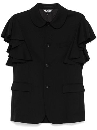 Comme Des Gar&ccedil;ons ruffle-detailing blazer