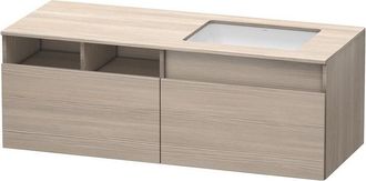 Duravit Mueble Bajo Lavabo 550x1400x500m Durastyle Con Corte Recto Pino Plateado
