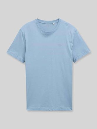 Tom Tailor Regular Fit T-Shirt aus reiner Baumwolle in Rauchblau, Gr&ouml;&szlig;e XXXL