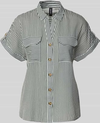 Vero Moda Regular Fit Hemdbluse aus reiner Viskose Modell BUMPY in Dunkelgruen, Größe XL