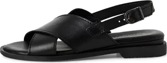Tamaris Flat Sandal - female - Tamaris - Flat Sandals - Black - 4 UK - Shoes