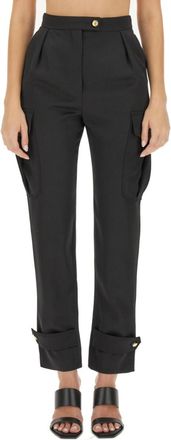 Alexander McQueen Black Regular Cargos Pants