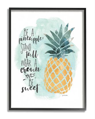 Stupell Industries Be A Pineapple Illustration Typography