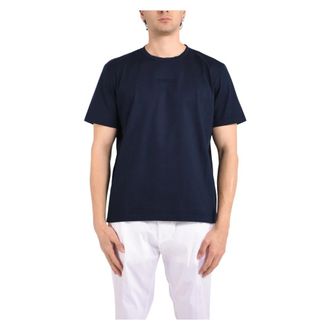 Dondup T-Shirts, male, Blue, Size: 2XL Oversized Crew-Neck T-Shirt