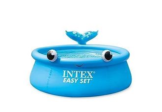 Intex Easy Set Ballena Piscina Autoportante Azul 880l