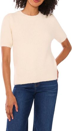 CeCe by Cynthia Steffe Knit Crewneck Sweater in Marshmallow Cream at Nordstrom Rack, Size X-Small