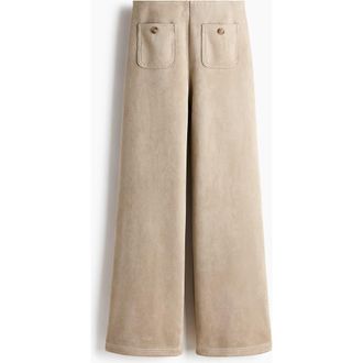 H&M Jersey Trousers in Beige at Nordstrom, Size Xx-Small