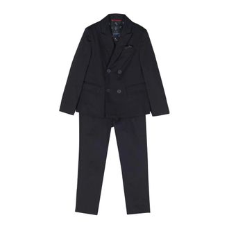 Fay Cotton Suit - male - Fay - Kids Suits - Blue - 2 Y - Kids