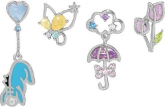 Girls Crew Disney Eeyore Set of 4 Stud Earrings in Silver at Nordstrom