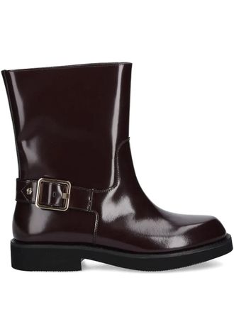 BOSS buckle-strap boots - Brown
