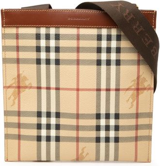 Burberry Pre-owned Burberry Haymarket Check Coated Canvas Crossbody Ladies GZ8PT45M69E283IR