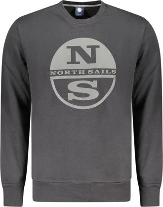 North Sails Sweatshirt met lange mouwen - Heren - Sweatshirts - Zwart - 2XL - Katoen - Hoodies & sweatvesten