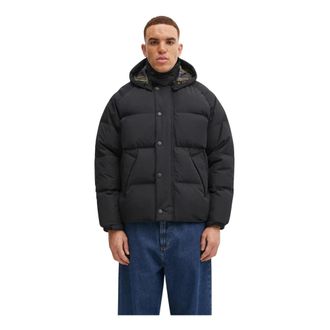 Barbour Oversized Transport Puffer Jacket - - Jackets - Uomo - Nero - S