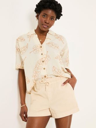 Fat Face FatFace Ashby Natural Drawstring Shorts