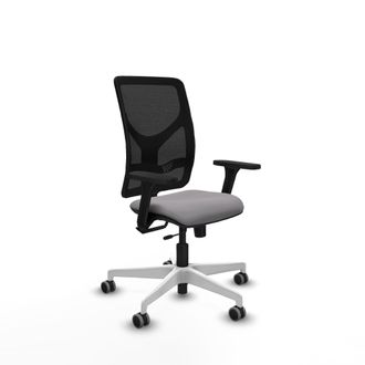 Piqueras y Crespo Silla De Oficina Piqueras Y Crespo Motilla Gris Simil Cuero