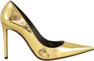 Alexandre Vauthier Decollet&eacute; in vernice - Dames - Pumps - Geel - 36 EU - Leer - Schoenen