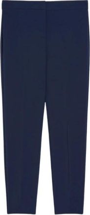 Pennyblack Slim-fit Trousers, female, Blue, 3XS, Blue Slim Fit Trousers with Belt