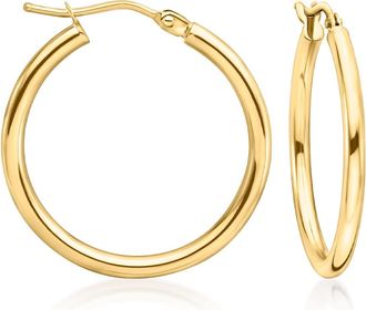 Ross-Simons Italian 2mm 14kt Yellow Gold Hoop Earrings