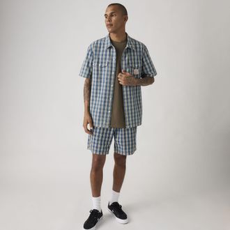 Levi's Pull On Work Shorts - Mens - XL - Blue