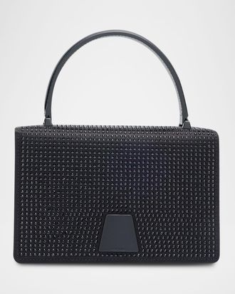 Akris Alice Mini Embellished Satin Top-Handle Bag