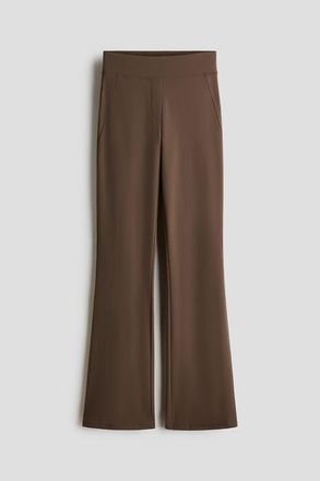 H&M Four-way Stretch Flared Trousers in Light Brown at Nordstrom, Size X-Large