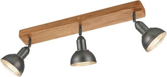 Trio Leuchten Foco Industrial Barra 3 Focos Delhi N&iacute;quel L58 cm 3xE14 Trio Lighting