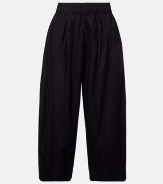 Velvet Sophia cotton poplin wide-leg pants