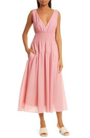 Vince V-Neck Sleeveless Dress in Rosetta at Nordstrom Rack, Size Large